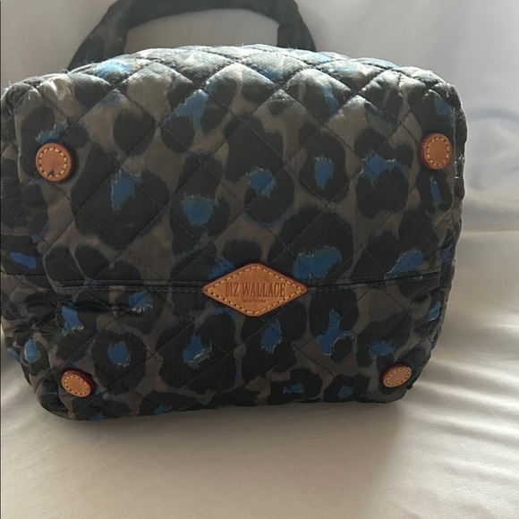 MZ Wallace Black and Blue Quilted Tote - Picture 4 of 7